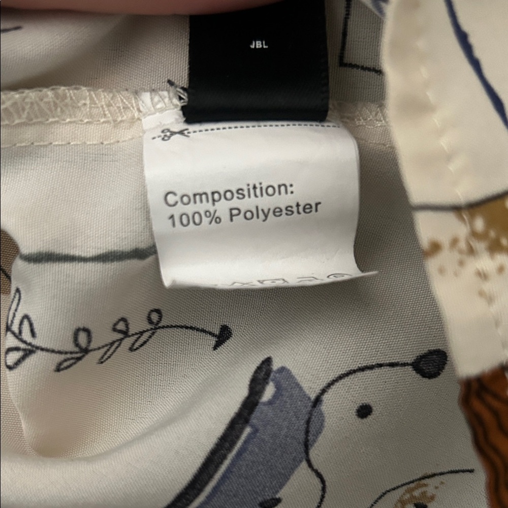 Abstract Print Button Up T-Shirt - Picture 5 of 5